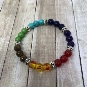 7 Chakra Healing Natural Stone Bracelet - NEW